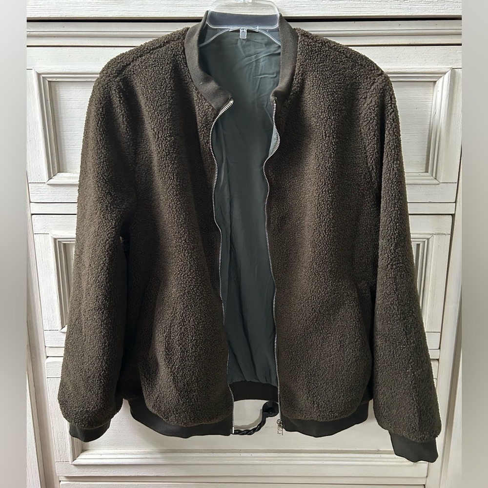 New fleece bomber style jacket